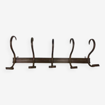 Wall coat rack bentwood bistro, 5 hooks