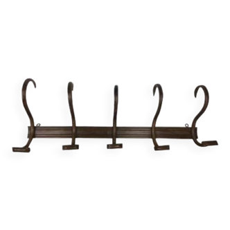 Wall coat rack bentwood bistro, 5 hooks