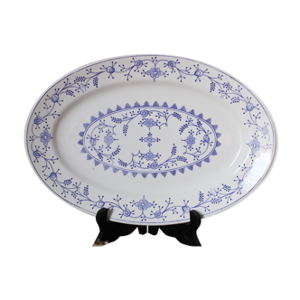 Belgian Boch la Louvière "Meissen" oval tray, 1920s