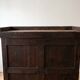 Small antique display cabinet in mahogany, Louis-Philippe style.