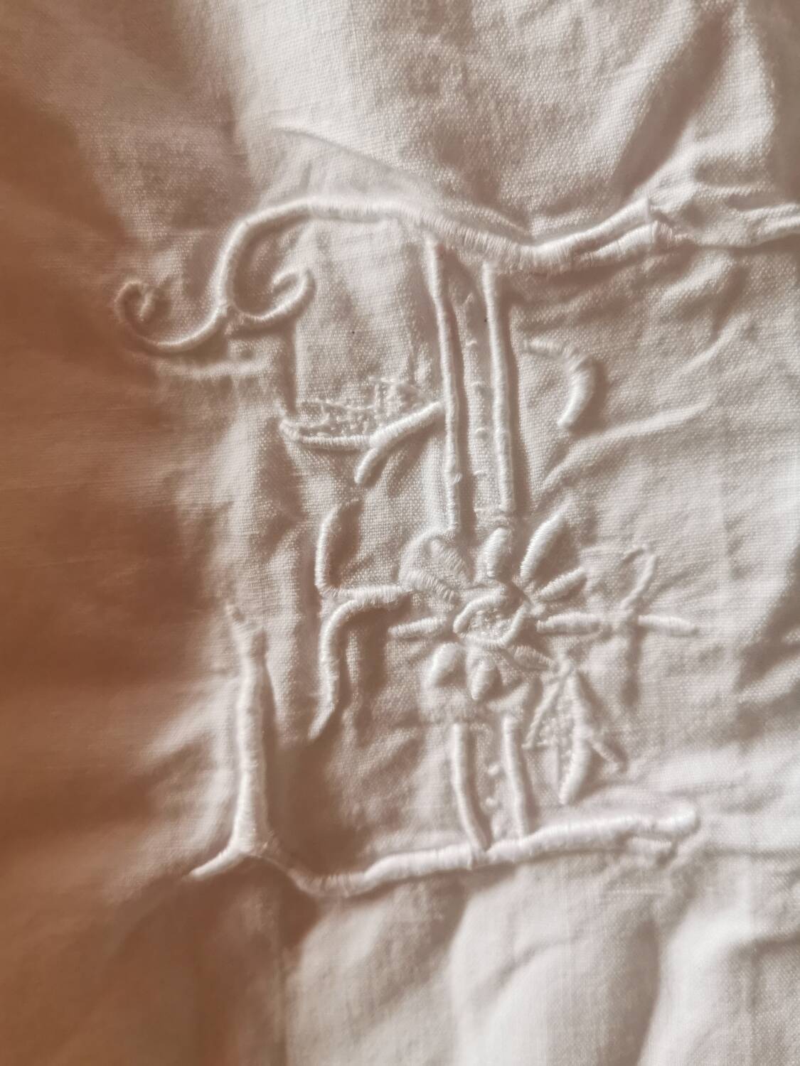 Very old monogrammed sheet