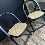 2 vintage Arca folding chairs by Gigi Sabadin for Crassevig