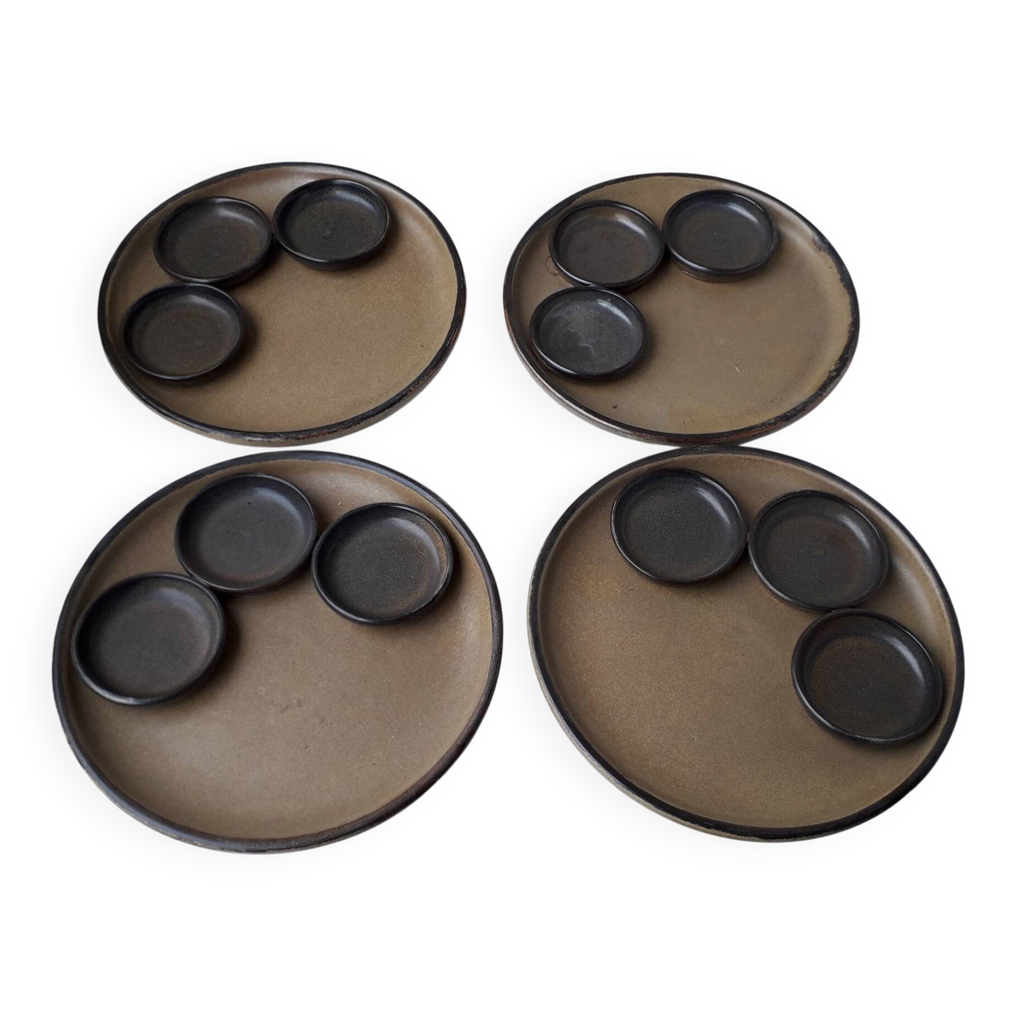 Ceramic Arts Fondue Plates