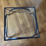 Glass coffee table