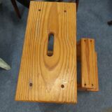 Pine stepladder stool