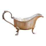 1 Silver Sauce Boat with 1 Silver Braided Strainer