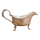 1 Silver Sauce Boat with 1 Silver Braided Strainer