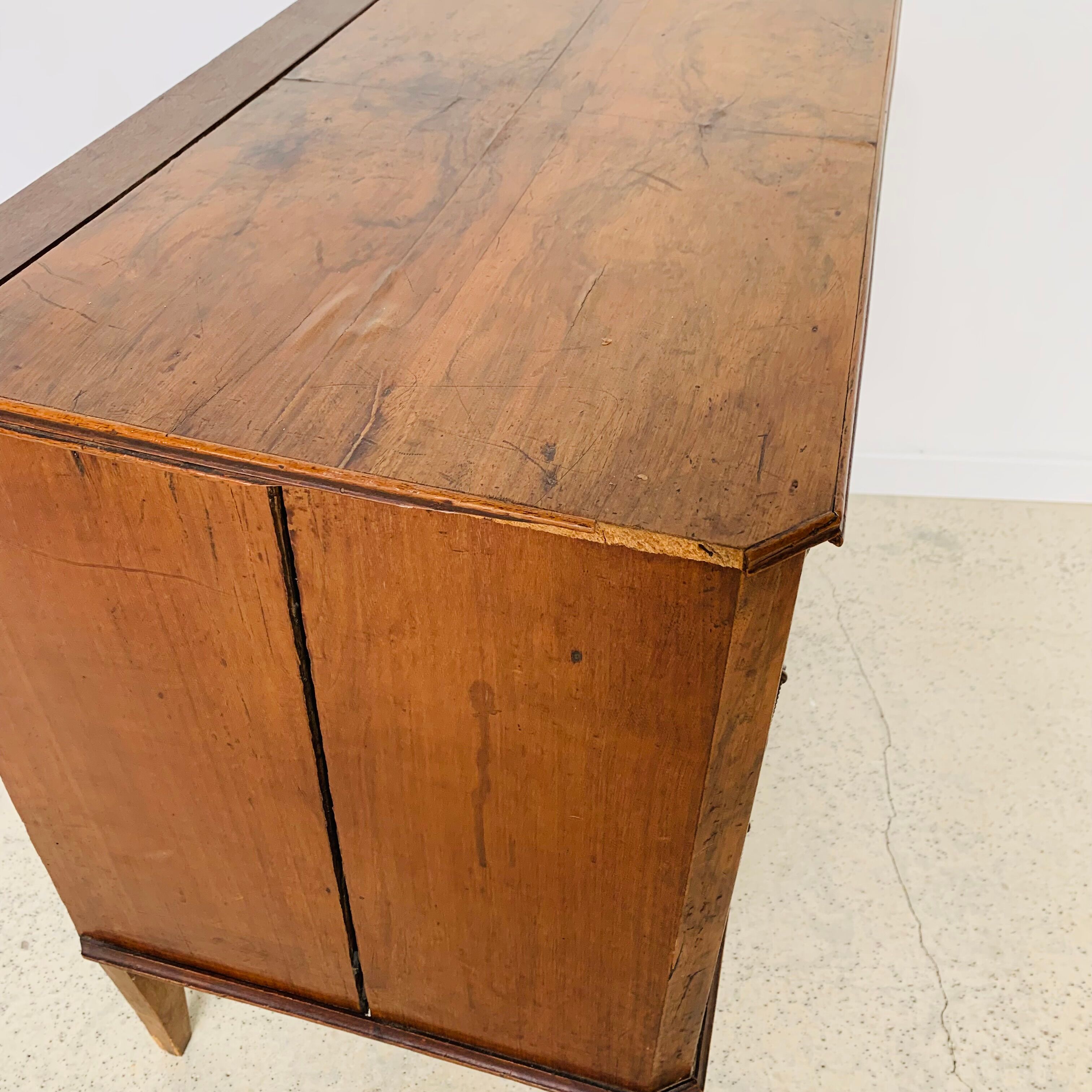Old small inlaid chest of drawers with 3 drawers - Louis XVI probably 18th