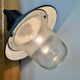Industrial Blue Painted Factory Lamp Wall Light from Elektrosvit, 1960s