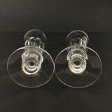 2 champagne flutes Baccarat Saint Louis model Caton