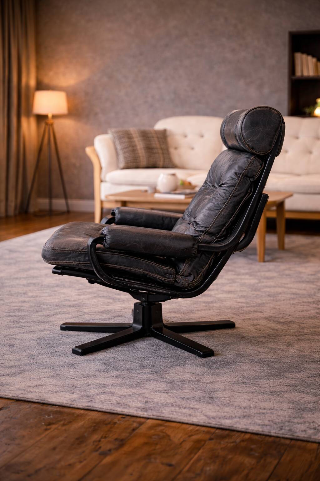 Vintage Pair of Spinning (Swivel) Armchairs — Second Half of the 20th