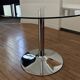 Kavehome glass and chrome dining table