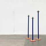 Postmodern German candlesticks by SKS, West Germany, set of 3.