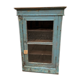 Wall display cabinet in Burmese teak with original patina.