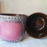 Duo of cache pots art nouveau in dabbling