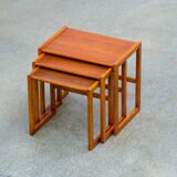 Tables basse gigogne scandinave en teck