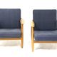 Pair of armchairs "Cigar chair GE 240" Hans J. Wegner Denmark, 1960