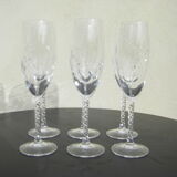 Series of six champagne flutes