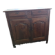 Sideboard with 2 doors and 2 drawers in walnut, 18th