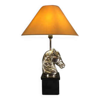 large “Horse” lamp, nickel silver