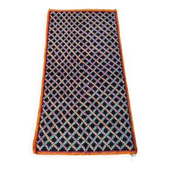 Tapis berbere damier noir 120*210cm