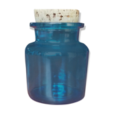Blue glass jar