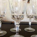 Vintage cut crystal wine glass Cristal d'Arques Chantelle Lady victoria