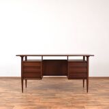 Mid-Century Polish Double-Sided Desk from Poznańskie Fabryki Mebli, 1960s.