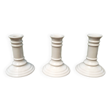 Set of 3 ceramic candle holders