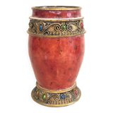 Golden Red Vase