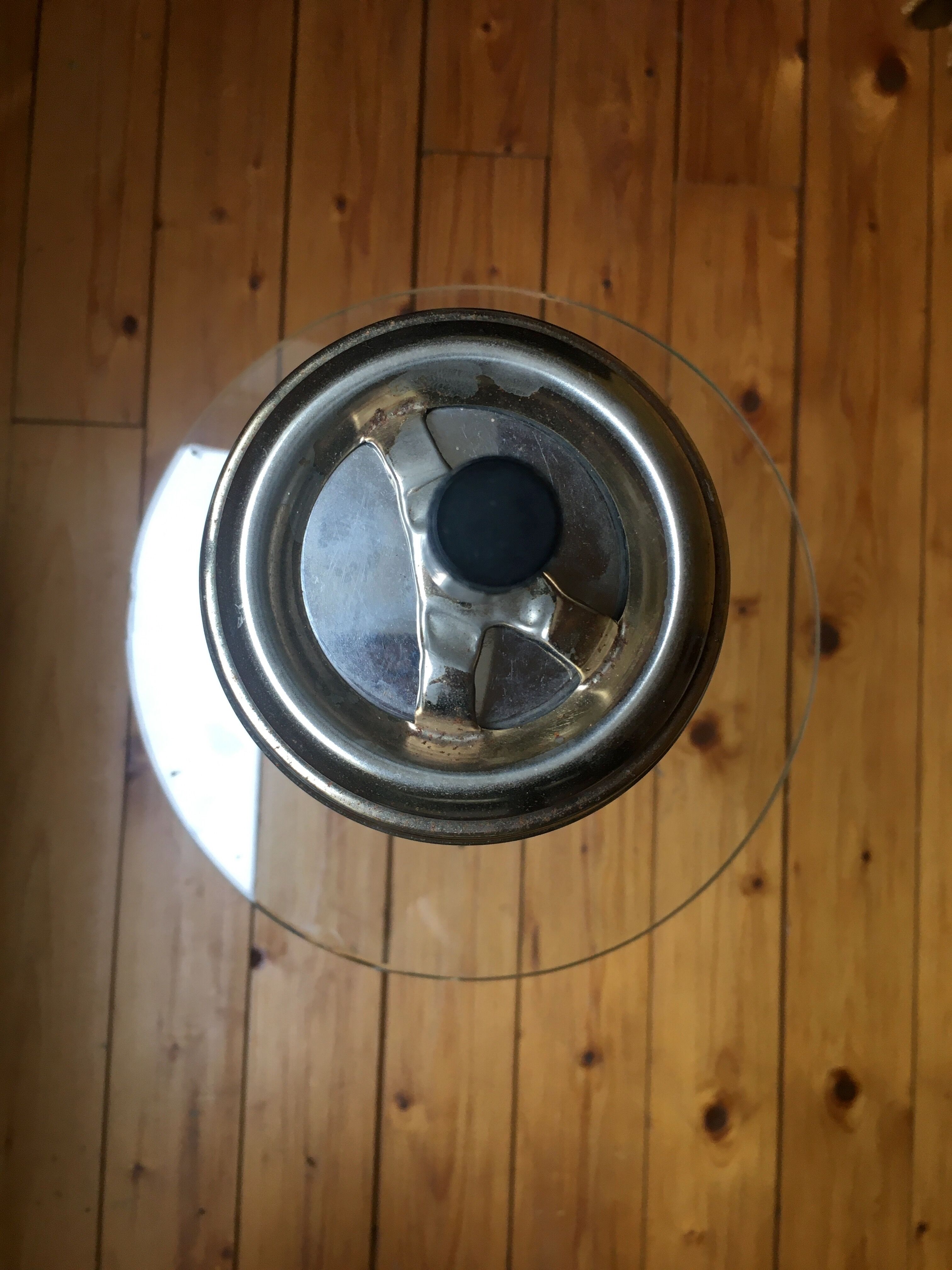 Brass standing ashtray