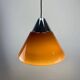 Brown glass pendant by Hustadt Leuchten, 1960