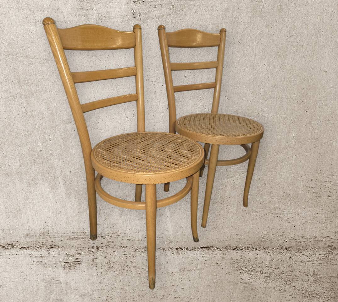 Paire de chaises de bistrot Baumann