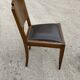 Set de 6 chaises art déco assise cuir
