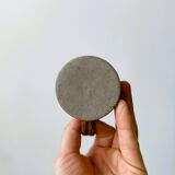 Artisanal pyrite-colored stoneware mugs