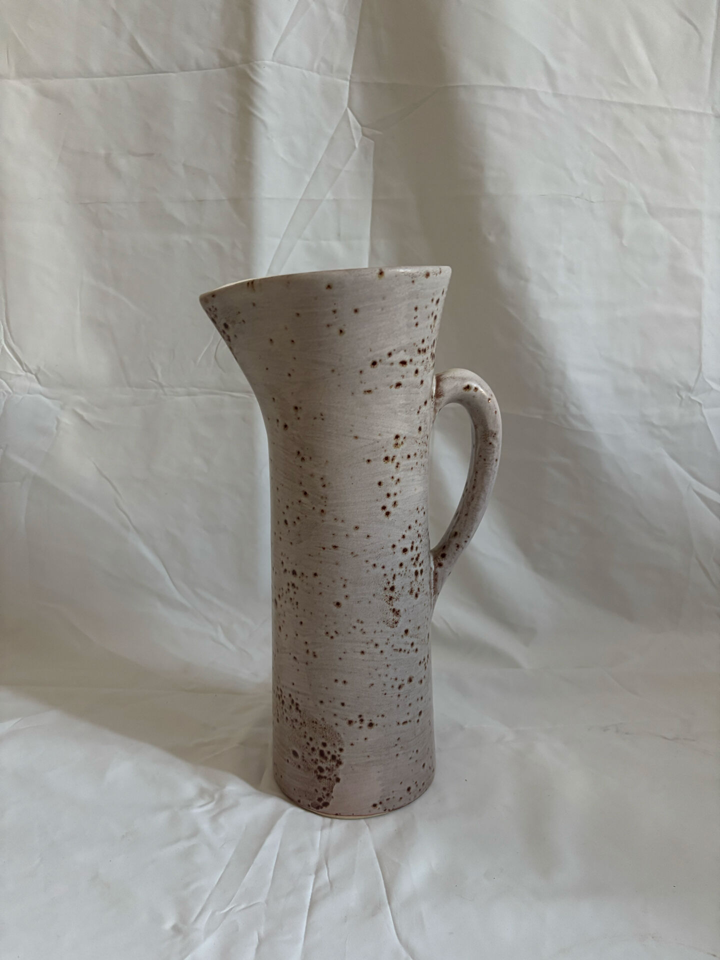 Carafe en céramique mouchetée Gladys, années 70