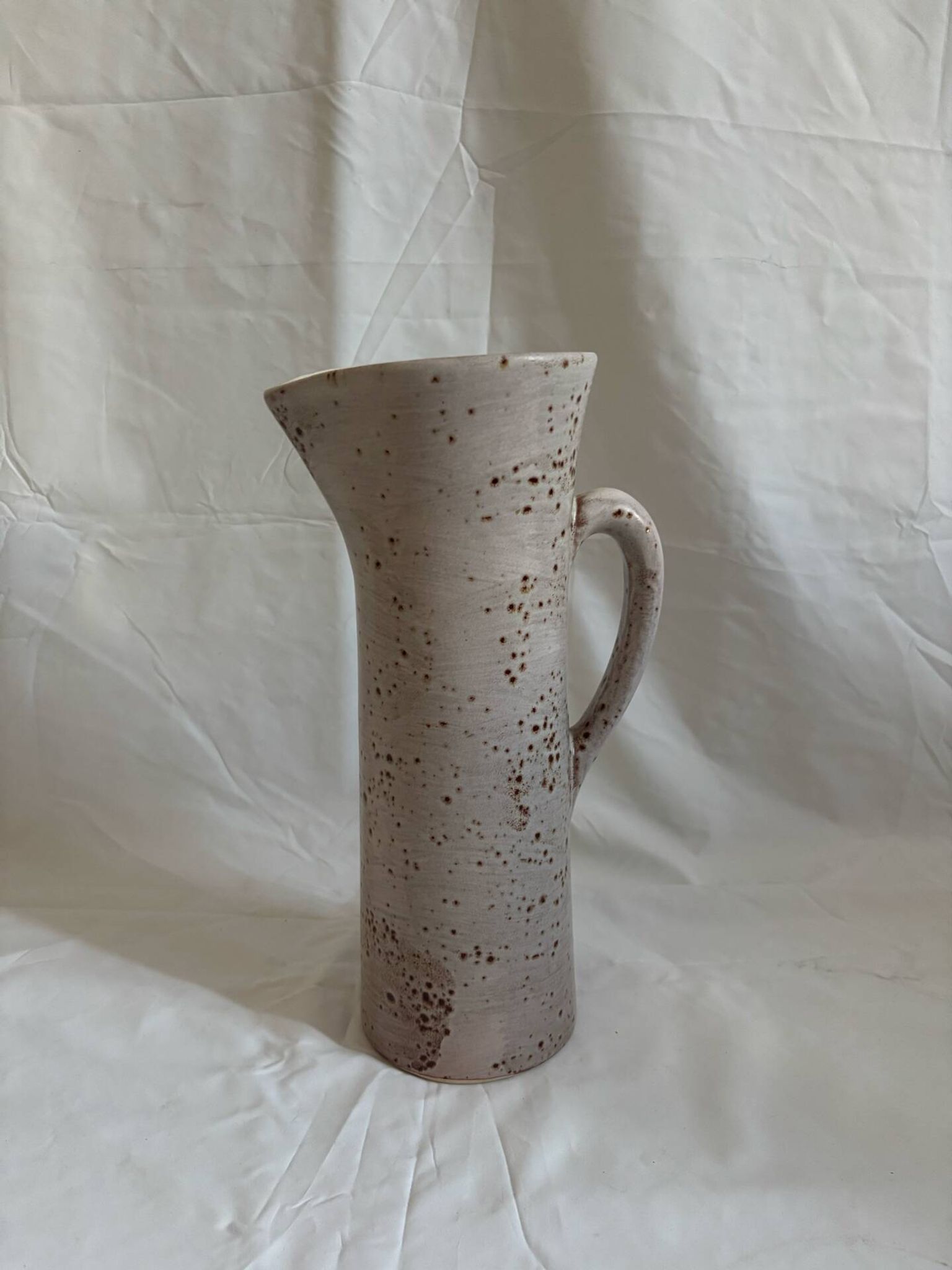 Carafe en céramique mouchetée Gladys, années 70
