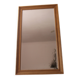 Large bevelled gold mirror