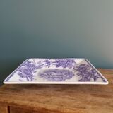 plate or dish with purple and mauve decoration