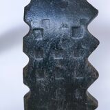 Pair of brutalist 60s metal chain candle holders