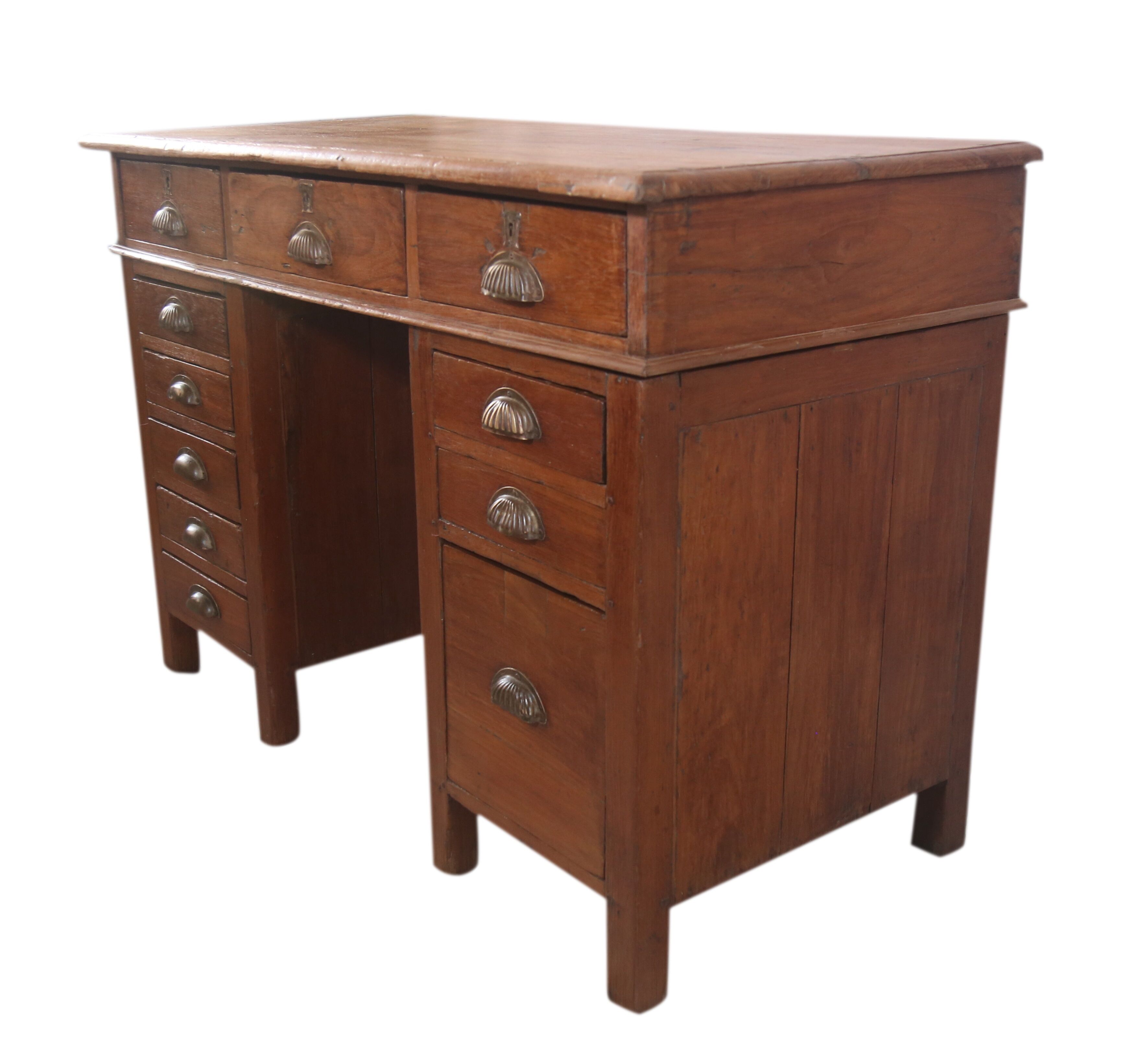 American teak desk cicra 1940