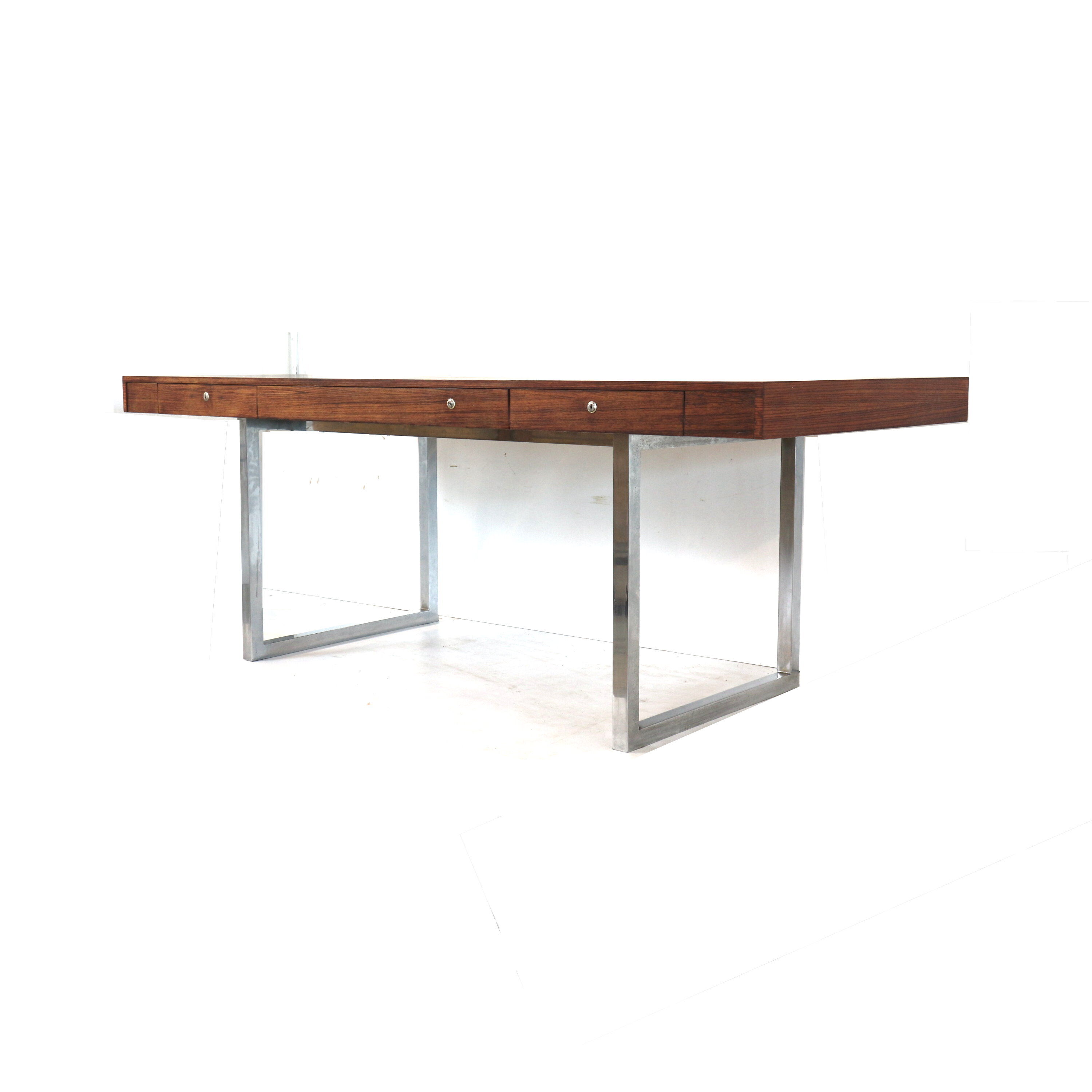 Desk with 2 drawers and flap made in the 1960s