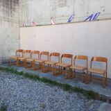 Baumann sleigh chairs, set of 8