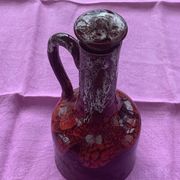 Carafe flacon en céramique émaillée vallauris vintage 1960