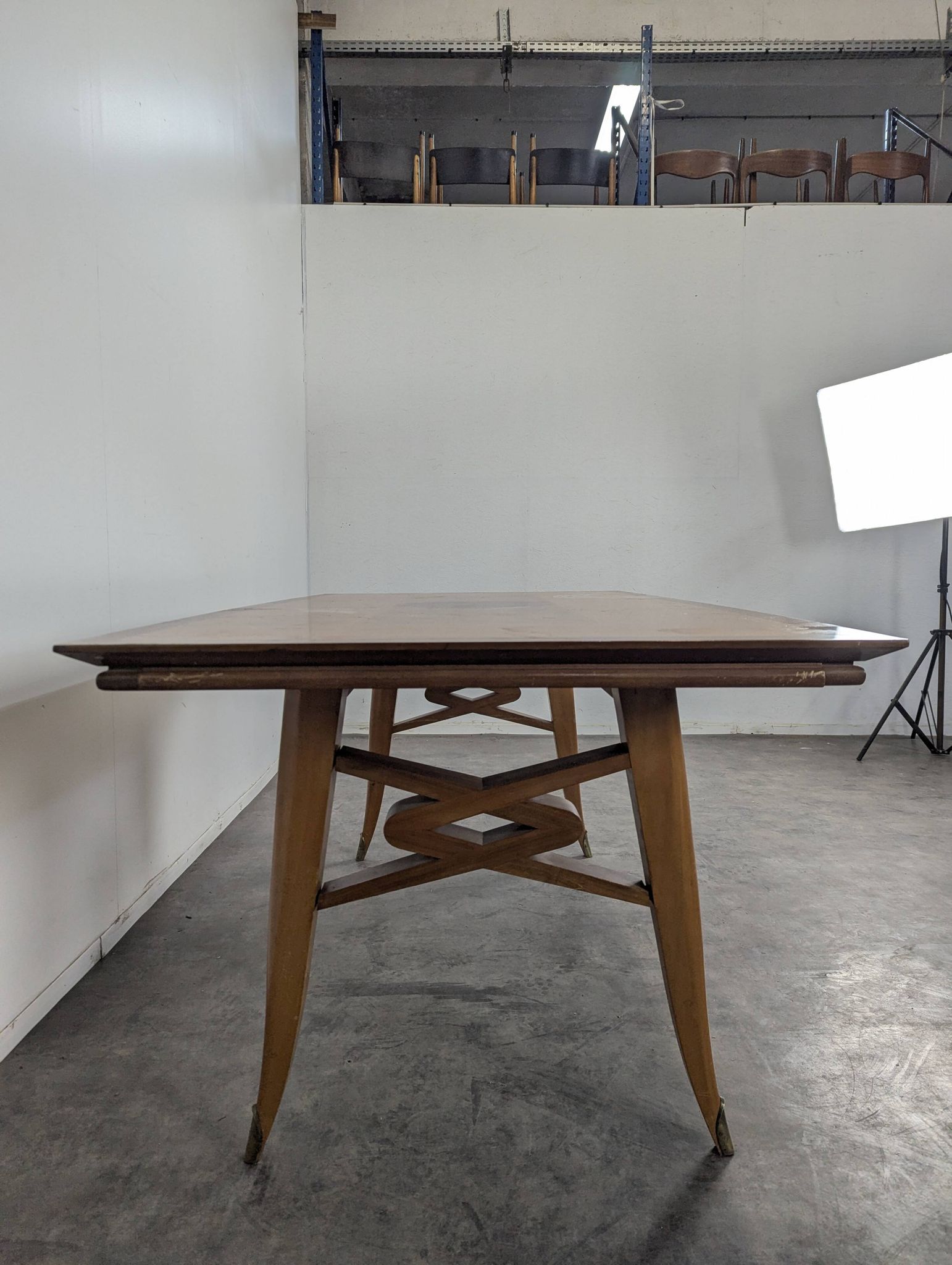 Polyester varnished table from the 1960s.
