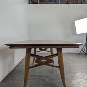 Polyester varnished table from the 1960s.