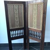 Wood and fabric screen
