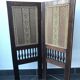 Wood and fabric screen