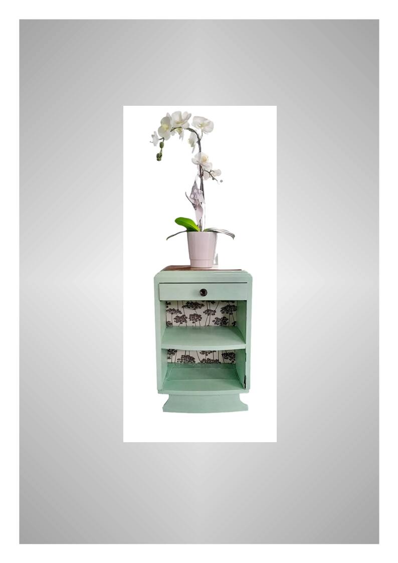 Revamped art deco bedside table