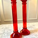 Bougeoirs rouge rubis